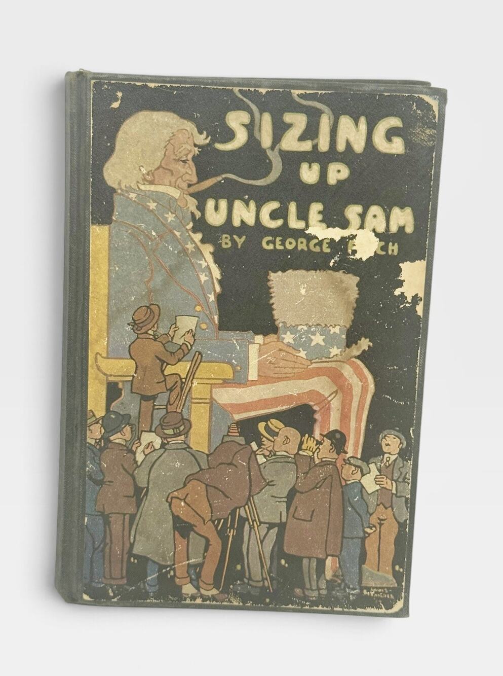 George Fitch - Sizing Up Uncle Sam 1914 1st Edition Vestpocket Essays Humour